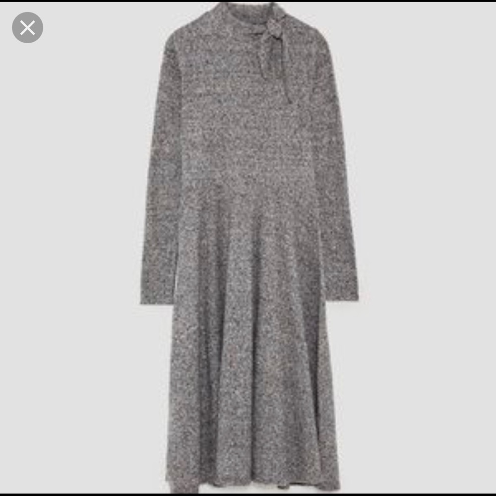 EUC Zara gray knit dress